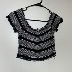 Striped Off the Shoulder Shirt